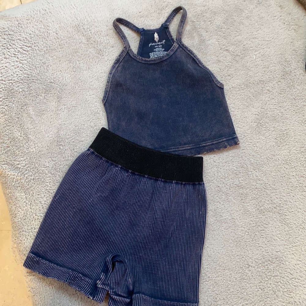 MANY COLOR SETS IN STOCK 🌺free people G/K short set or prajna happines s… - Picture 13 of 16